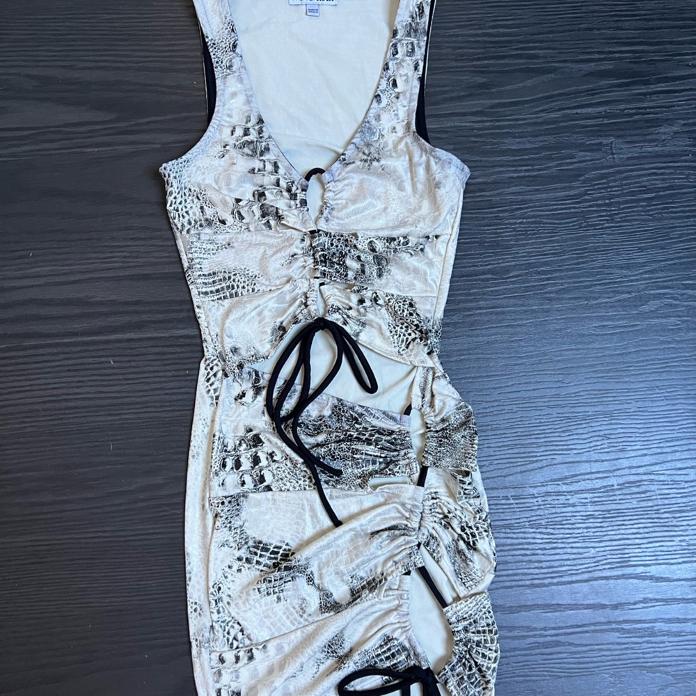 Snake print dress
